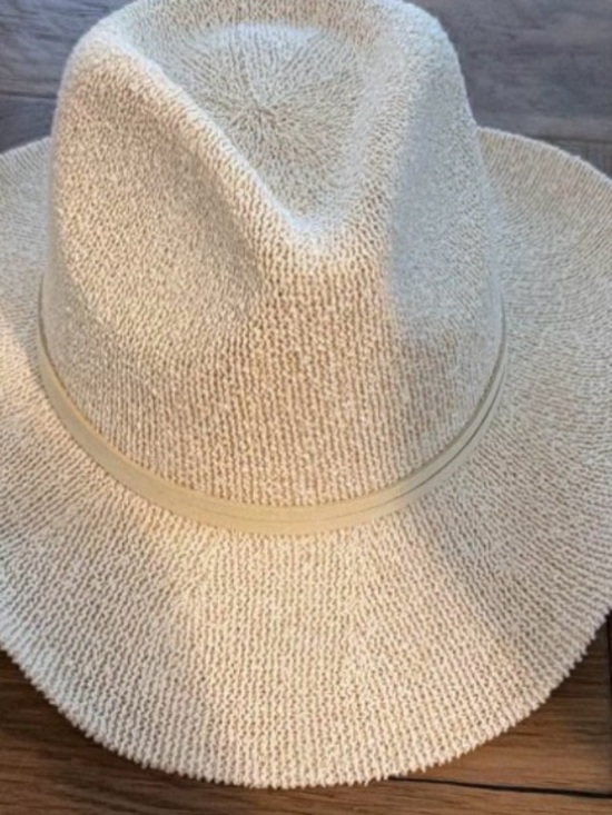 Altar'd State Accessories - Altar'd State Natural Cream Straw Fedora Hat